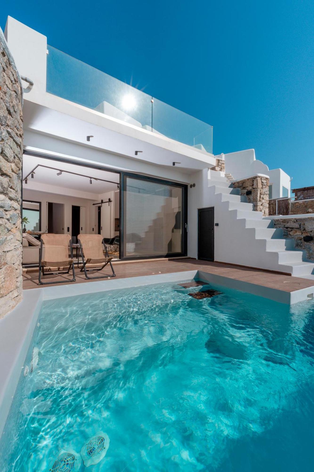 Luxury House With Private Pool At Elia Beach Mykonos Town Exterior foto